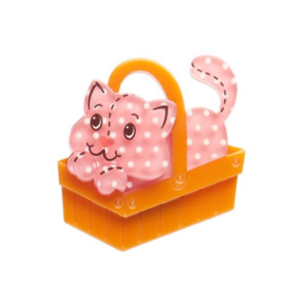 NIB “Cozy Custard Cat” Mini brooch by Erstwilder Released  May 12,2025 - Picture 2 of 6